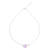 Gold plated amethyst pendant necklace, 'Two Circles United' - 24k Gold Plated Two Circle Amethyst Pendant Necklace (image 2d) thumbail