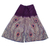 Cotton wide-leg cropped pants, 'Peacock Passion in Purple' - Purple Peacock Motif Batik Wide Leg Cotton Crop Pants (image 2a) thumbail