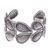 Silver cuff bracelet, 'Woven Hearts' - Woven Heart Shape 950 Silver Cuff Bracelet