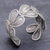 Brazalete de plata - Brazalete de plata 950 en forma de corazón tejido
