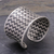 Silver cuff bracelet, 'Dark Path' - Woven 950 Silver Cuff Bracelet from Thailand (image 2b) thumbail