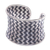 Silver cuff bracelet, 'Dark Path' - Woven 950 Silver Cuff Bracelet from Thailand (image 2d) thumbail