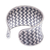 Silver cuff bracelet, 'Dark Path' - Woven 950 Silver Cuff Bracelet from Thailand (image 2f) thumbail