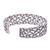 Sterling silver cuff bracelet, 'Hill Tribe Trellis' - Stamped Sterling Silver Cuff Bracelet