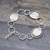 Silver link bracelet, 'Outer Galaxy' - Contemporary 950 Silver Link Bracelet (image 2b) thumbail