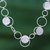 Silver link necklace, 'Outer Galaxy' - Stylish Hammered 950 Silver Link Necklace thumbail