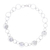Silver link necklace, 'Outer Galaxy' - Stylish Hammered 950 Silver Link Necklace (image 2a) thumbail