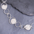 Silver link necklace, 'Outer Galaxy' - Stylish Hammered 950 Silver Link Necklace (image 2b) thumbail