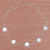 Silver link necklace, 'Outer Galaxy' - Stylish Hammered 950 Silver Link Necklace (image 2c) thumbail