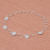 Silver link necklace, 'Outer Galaxy' - Stylish Hammered 950 Silver Link Necklace (image 2d) thumbail