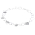 Silver link necklace, 'Outer Galaxy' - Stylish Hammered 950 Silver Link Necklace (image 2e) thumbail