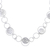 Silver link necklace, 'Outer Galaxy' - Stylish Hammered 950 Silver Link Necklace (image 2f) thumbail
