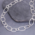 Long silver link necklace, 'Lanna Links' - Extra Long 950 Silver Hammered Link Necklace (image 2b) thumbail