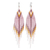 Beaded waterfall earrings, 'Lanna Arrow in Lilac' - Bohemian Style Long Beaded Waterfall Earrings thumbail