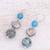 Jasper and quartz dangle earrings, 'Chiang Mai Fish' - Jasper and Quartz Dangle Earrings with 950 Silver