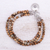 Jaspis-Perlenarmband - Perlenarmband aus braunem Jaspis und 950er Silber