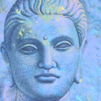 'Godliness' - Original Acrylic on Canvas Buddha Painting