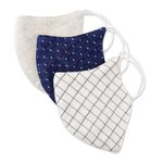 Hemp and cotton face masks, 'Quiet Spirit' (set of 3) - 1 Hemp and 2 Cotton Handcrafted Thai Face Masks (set of 3)