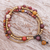 Jasper and brass beaded bracelet, 'Natural Wonders' - Multistrand Jasper and Brass Bead Bracelet (image 2b) thumbail