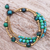 Serpentine and brass beaded bracelet, 'Natural Wonders' - Hand Crafted Brass Bead and Serpentine Bracelet (image 2) thumbail