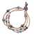 Agate and brass beaded bracelet, 'Natural Wonders' - Multicolored Agate and Brass Beaded Bracelet (image 2c) thumbail
