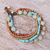 Quartz and jasper beaded bracelet, 'Bohemian Melange' - Five-Strand Beaded Gemstone Bracelet (image 2) thumbail