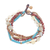 Quartz and jasper beaded bracelet, 'Bohemian Melange' - Five-Strand Beaded Gemstone Bracelet thumbail