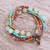 Quartz and jasper beaded bracelet, 'Bohemian Melange' - Five-Strand Beaded Gemstone Bracelet (image 2b) thumbail