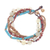 Quartz and jasper beaded bracelet, 'Bohemian Melange' - Five-Strand Beaded Gemstone Bracelet (image 2c) thumbail