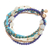 Lapis lazuli and quartz beaded bracelet, 'Bohemian Melange' - Bohemian Chic Multistrand Beaded Bracelet (image 2c) thumbail