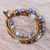 Sodalite and tiger's eye beaded bracelet, 'Bohemian Melange' - Sodalite and Tiger's Eye Beaded Bracelet from Thailand
