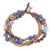 Sodalite and tiger's eye beaded bracelet, 'Bohemian Melange' - Sodalite and Tiger's Eye Beaded Bracelet from Thailand thumbail
