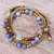 Sodalite and tiger's eye beaded bracelet, 'Bohemian Melange' - Sodalite and Tiger's Eye Beaded Bracelet from Thailand