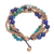 Serpentine and lapis lazuli beaded bracelet, 'Bohemian Melange' - Handmade Beaded Bracelet with Lapis Lazuli and Serpentine (image 2d) thumbail