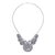 Silver pendant necklace, 'Mesmerizing Medallion' - Dramatic Thai Hill Tribe 950 Silver Pendant Necklace (image 2e) thumbail
