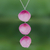 Halskette mit natürlichem Rosenanhänger - Natürliche rosa Rosenblütenhalskette aus Thailand