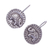 Silver drop earrings, 'Elephant Sun' - Hill Tribe Style 950 Silver Elephant Drop Earrings