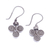 Silver drop earrings, 'Kariang Curls' - Oxidized 950 Silver Spiral Drop Earrings (image 2c) thumbail