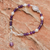 Amethyst and sterling silver beaded bracelet, 'Sweet Fish' - Fish Charm Amethyst Beaded Bracelet (image 2b) thumbail