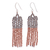 Beaded dangle earrings, 'Chao Phraya Tassels' - Bohemian Beaded Tassel Dangle Earrings from Thailand thumbail