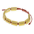 Quartz beaded wristband bracelet, 'Khao Kho Sunlight' - Adjustable Length Yellow Quartz Macrame Bracelet (image 2c) thumbail