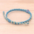 Amethyst macrame bracelet, 'Bohemian Chic' - Macrame Bracelet with Amethyst Bead Pendant (image 2b) thumbail