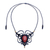 Jasper macrame pendant necklace, 'Bohemian Elegance' - Adjustable Red Jasper and Macrame Necklace (image 2d) thumbail
