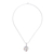 Multi-gemstone pendant necklace, 'Omkara Rainbow' - Thai Sterling Silver Omkara Necklace with 7 Gemstones (image 2e) thumbail