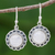 Rainbow moonstone dangle earrings, 'Radiant Goddess' - Thai Sterling Silver and Rainbow Moonstone Dangle Earrings