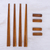 Teak wood chopsticks set, 'Smooth Meal' (set of 4) - Teak Chopstick Set of 4 with Rests (image 2b) thumbail