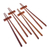 Teak wood chopsticks, 'Miraculous' (set of 4) - Teak Wood Chopsticks from Thailand Set of 4 with Rests (image 2a) thumbail