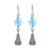 Pendientes colgantes de plata - Pendientes de plata Hill Tribe 950 de Tailandia