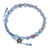 Jasper beaded charm bracelet, 'Blue Planet' - Flower Charm Jasper Beaded Bracelet from Thailand (image 2c) thumbail