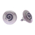 Silver button earrings, 'Lanna Spiral' - 950 Silver Spiral Motif Button Earrings (image 2c) thumbail